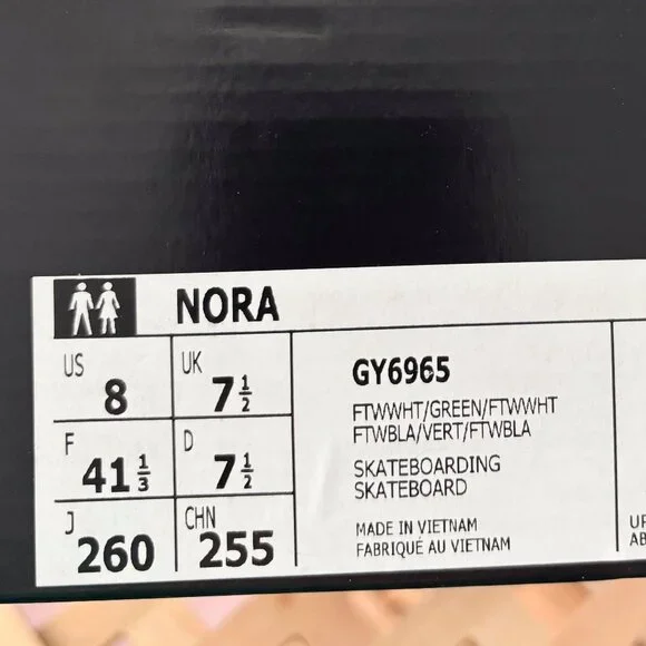 Adidas NORA skate shoes - Size 8M / 9.5W - Picture 6 of 6